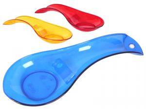 Подставка под ложку пластиковая прозрачная цветная