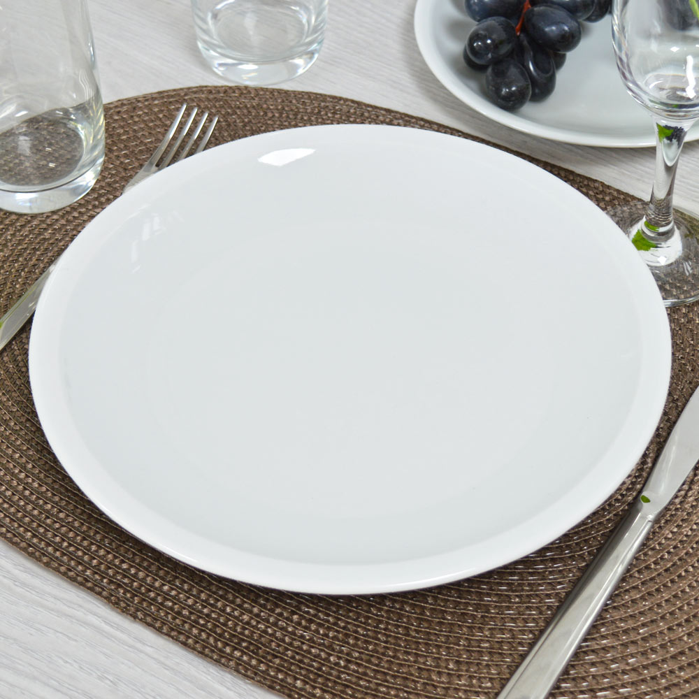 Тарелка 255мм мелкая форма Катя Без деколи