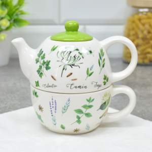 Купить Чайный набор 2 предмета (чайник 380мл, чашка 350мл) "Душистые травы"