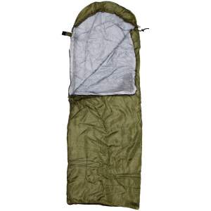 Купить Мешок спальный одеяло с капюшоном 200*70см зеленый