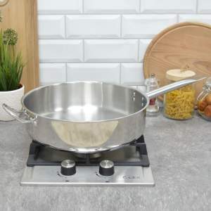 Сковорода 32см Общепит без крышки глубокая, индукция ТРС 3,5мм