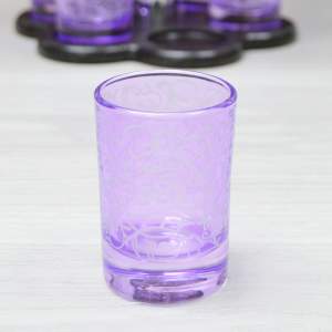 «Мини-Бар 12 предметов (фужер 6шт, стакан 6шт) "Лиана", фиолетовый» - фото 1