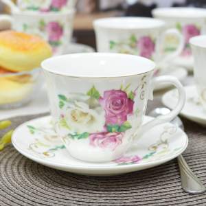 «Чайный набор 12 предметов 220мл "Розовый сад"» - фото 1