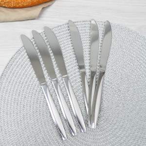 Набор столовых ножей "№4" 6 штук, нержавеющая сталь, NNOSO-60