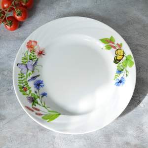 Тарелка 240мм мелкая форма Голубка Нимфа