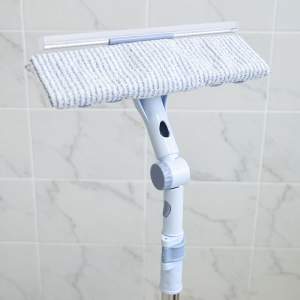 Швабра для пола с насадкой из микрофибры, 8*30*120см, металлический черенок