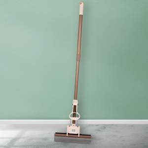 Швабра с отжимом автоматическая с насадкой ПВА 28см, телескопический черенок, NNSDW-2