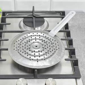 Рассекатель огня круглый большой 21см с металлической ручкой