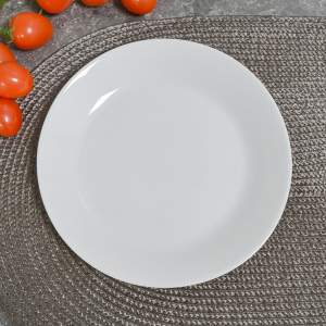 Тарелка десертная 19см Без деколи, стеклокерамика 074946