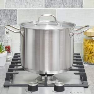 Кастрюля 5л, нерж.сталь, d20см, h16см, тройное дно, индукция, мерная шкала, "PROFESSIONAL" Luxaro