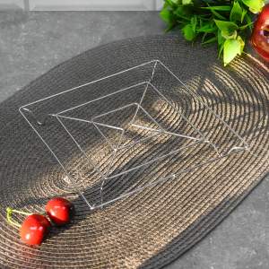 Подставка под горячее металлическая 17см "Квадрат"