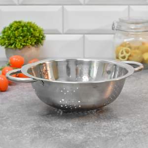 Дуршлаг 22см с ручками, нерж сталь