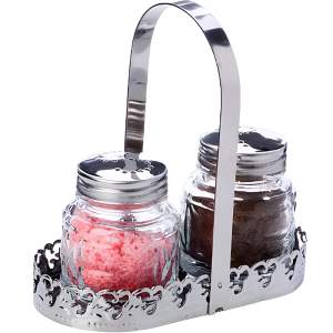 Набор для специй 2 предмета 40мл на подставке, MB 40488