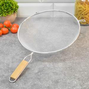 Сито 240мм нерж с деревянной ручкой