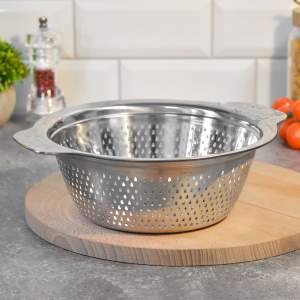 Дуршлаг 22см нерж с ручками MB 40729