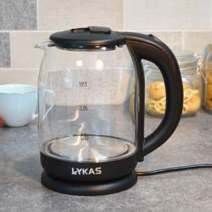 Чайник электрический 2л "Lykas", стеклянный, L-907