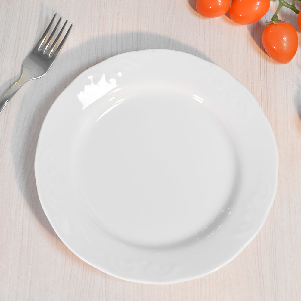 Тарелка 200мм мелкая форма Надежда Без деколи