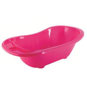 Ванна детская широкая с водостоком, цвет бордовый