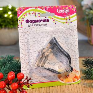 Форма для выпечки печенья 3шт "Колокольчик", металл