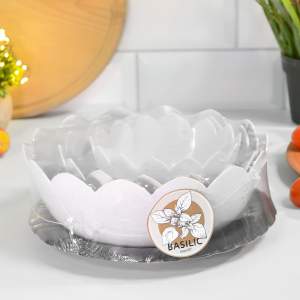 «Набор салатников 4шт "Basilic", белый мрамор» - фото 6