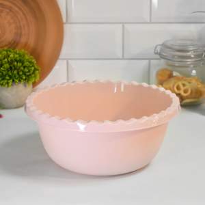 Миска 3л круглая, чайная роза