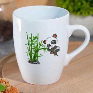 Кружка 350мл Панда, фарфор, 2 сорт