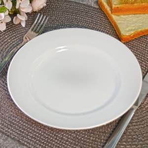 Тарелка 200мм мелкая форма Идиллия Без деколи