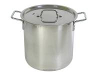 Котел 50л d40см h44см, высокий сварной, клепанные ручки "Общепит"