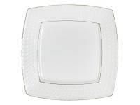 Тарелка десертная 20см Снежная королева квадрат (16616)