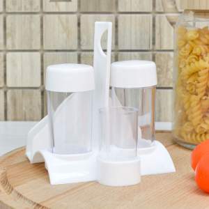 Набор для специй "Рондо" (снежно-белый)